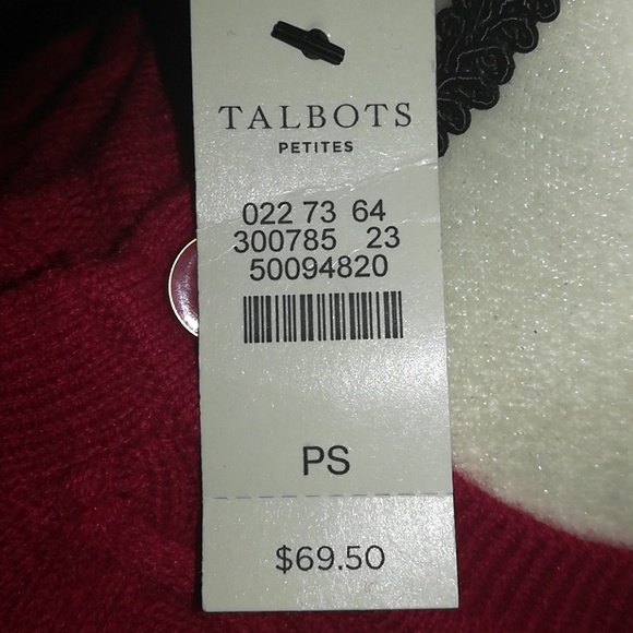 NWT Talbots cable knit sweater - Picture 4 of 5
